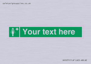 Custom Safety Shower Sign